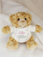 Personalised Pink Name & Message Teddy Bear by PMC - Image 1 of 3