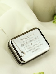 PMC Natural Personalised Bridesmaid Box and Heart Necklace - Image 3 of 3
