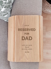 Personalised Reserved For Wooden Sofa Tray by PMC - Image 3 of 3