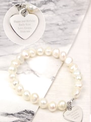 PMC Natural Personalised Freshwater Pearl White Bracelet - Image 3 of 3