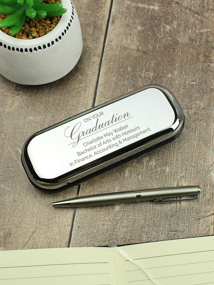 Personalised Graduation Pen and Box Set by PMC - Image 1 of 3 Personalised Graduation Pen and Box Set by PMC - Image 1 of 3