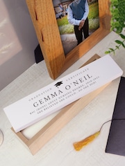 Personalised Graduation Wooden Certificate Holder by PMC - Image 1 of 3