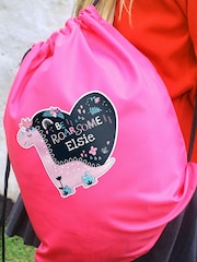 PMC Pink Personalised Dinosaur Kit Bag - Image 2 of 5