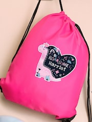 PMC Pink Personalised Dinosaur Kit Bag - Image 3 of 5