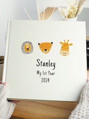 Personalised Zoo Animals Square Photo Album by PMC - Image 1 of 4