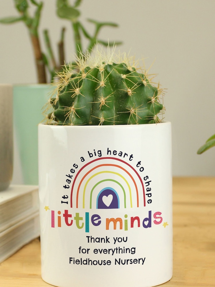 Personalised Teachers Shape Little Minds Ceramic Storage Pot by PMC - Image 1 of 3