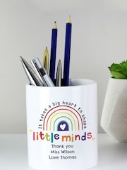 Personalised Teachers Shape Little Minds Ceramic Storage Pot by PMC - Image 2 of 3
