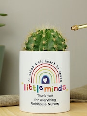 Personalised Teachers Shape Little Minds Ceramic Storage Pot by PMC - Image 3 of 3