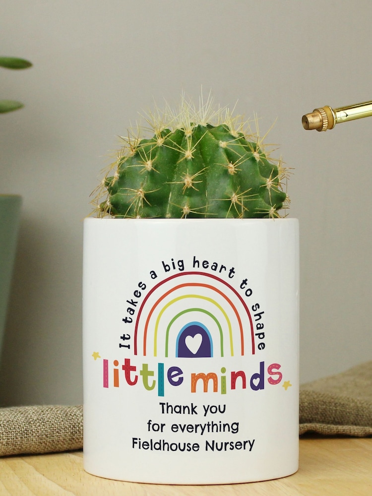 Personalised Teachers Shape Little Minds Ceramic Storage Pot by PMC - Image 3 of 3