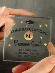 Personalised Graduation Crystal Token Ornament by PMC - Image 3 of 3