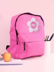 PMC Pink Personalised Flower Backpack - Image 4 of 4