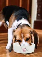 Personalised Paw Print Dog Bowl by PMC - Image 2 of 3