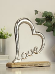 Personalised Love Heart Ornament by PMC - Image 1 of 2