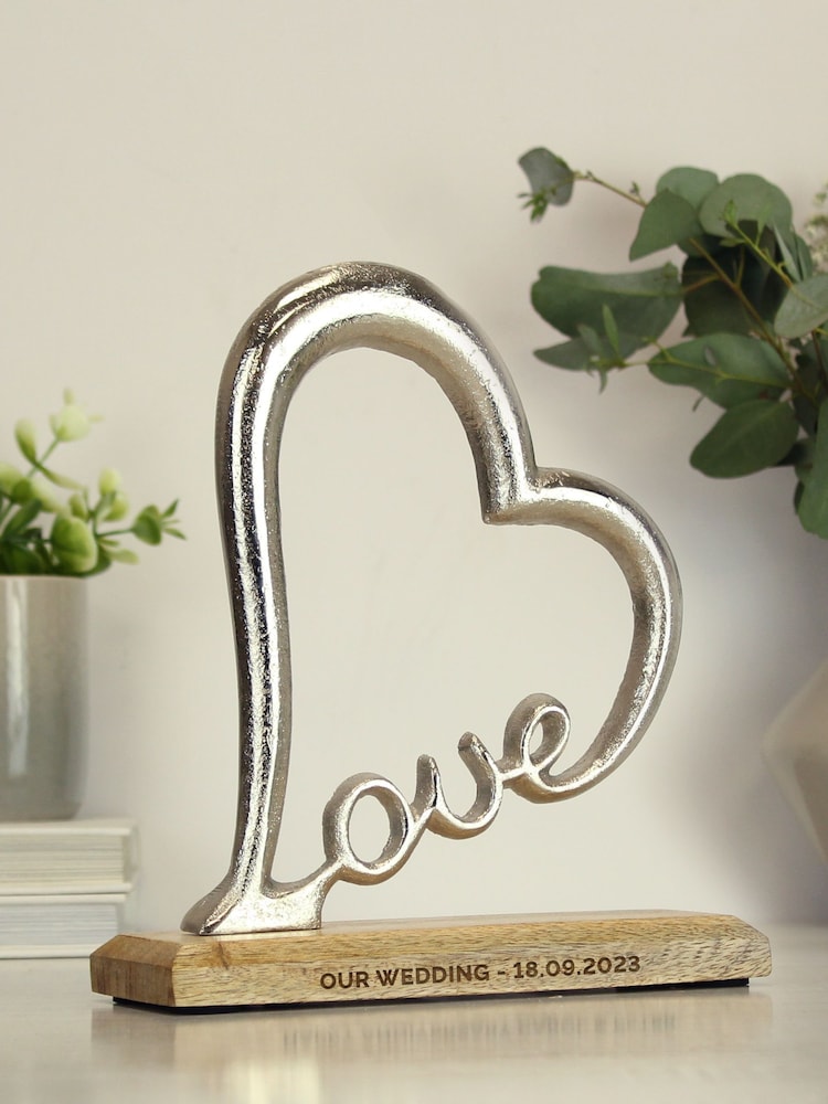 Personalised Love Heart Ornament by PMC - Image 1 of 2