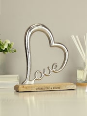 Personalised Love Heart Ornament by PMC - Image 2 of 2