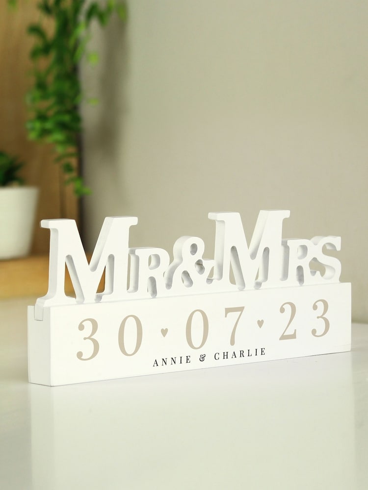 Personalised Mr & Mrs Ornament by PMC - Image 1 of 3