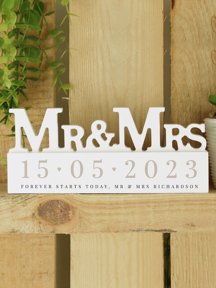 Personalised Mr & Mrs Ornament by PMC - Image 3 of 3
