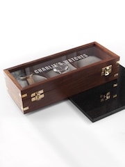 Treat Republic Personalised Wooden Brown Watch Box 3 Piece - Image 4 of 5