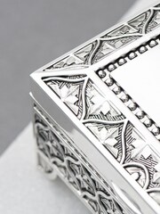 Treat Republic Silver Personalised Miniature Mosaic Trinket Box - Image 4 of 5