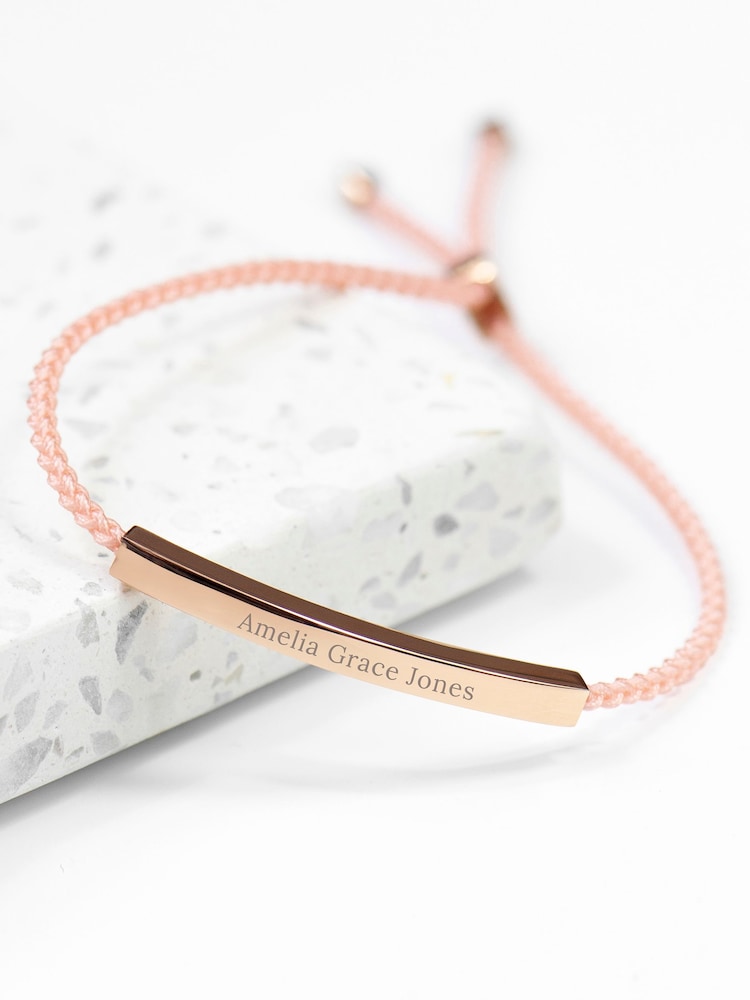 Treat Republic Gold Tone Personalised Identity Rope Bracelet - Image 1 of 5