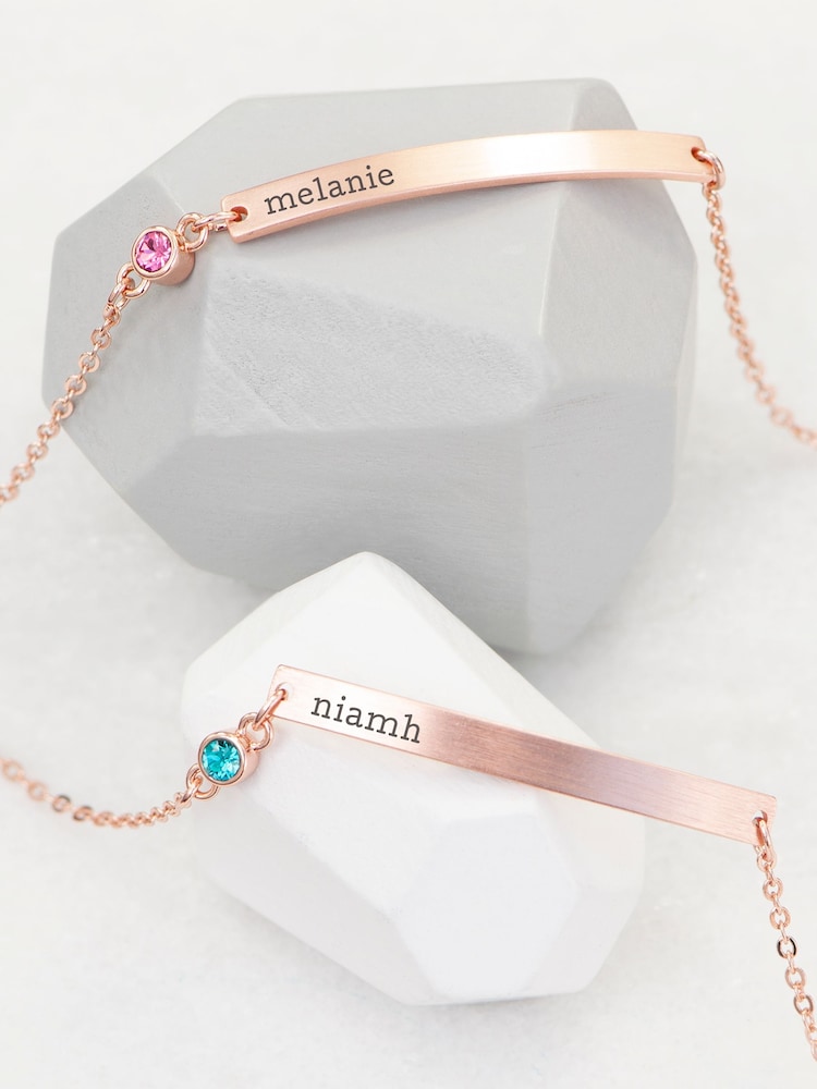 Treat Republic Personalised Birthstone Swarovski Crystal Bracelet - Image 1 of 5