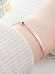 Treat Republic Personalised Birthstone Swarovski Crystal Bracelet - Image 2 of 5