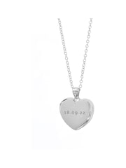Treat Republic Silver Tone Personalised Heart Photo Locket - Image 4 of 5