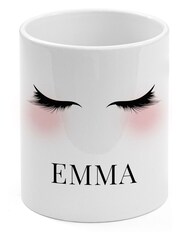 Personalised Eyelashes Makeup Brush White Holder by Treat Republic - Image 2 of 2