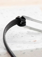 Treat Republic Mens Personalised Shoreditch Leather Black Bracelet - Image 3 of 4