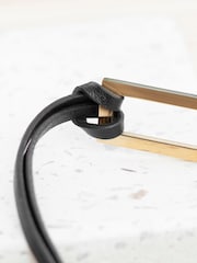 Treat Republic Mens Personalised Shoreditch Leather Black Bracelet - Image 3 of 4