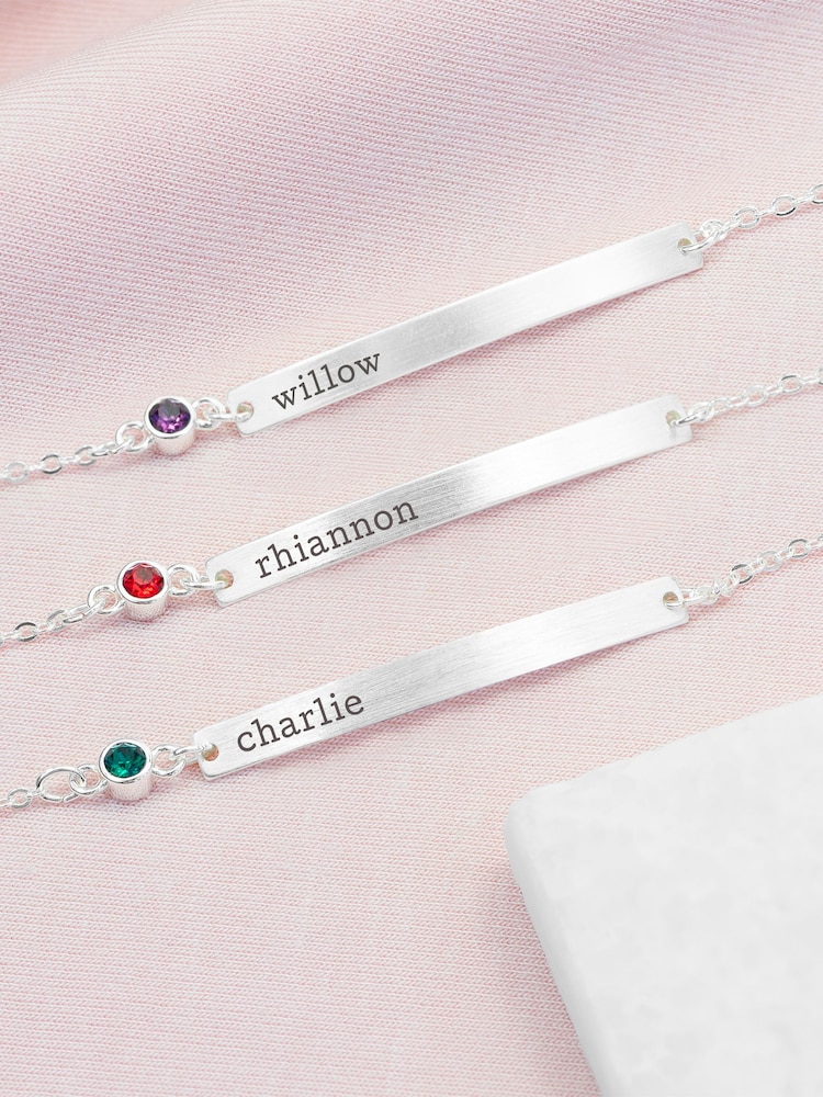 Treat Republic Personalised Birthstone Swarovski Crystal Bracelet - Image 1 of 5