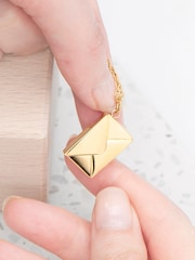 Treat Republic Tone Personalised Secret Message Envelope Necklace - Image 3 of 5