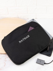 Personalised Technology Organiser Black Travel Case by Treat Republic - Image 1 of 5