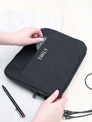 Personalised Technology Organiser Black Travel Case by Treat Republic - Image 2 of 5