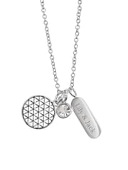 Treat Republic Silver Tone Personalised Mandala Charms Necklace - Image 5 of 5