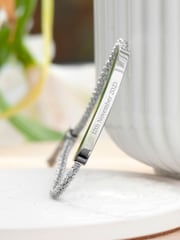 Treat Republic Silver Tone Personalised Identity Rope Bracelet - Image 3 of 5