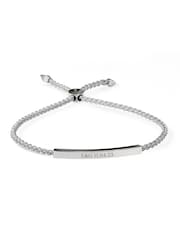 Treat Republic Silver Tone Personalised Identity Rope Bracelet - Image 5 of 5