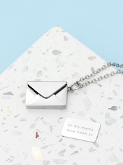 Treat Republic Tone Personalised Secret Message Envelope Necklace - Image 2 of 5