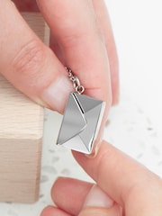 Treat Republic Tone Personalised Secret Message Envelope Necklace - Image 3 of 5