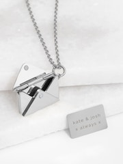Treat Republic Tone Personalised Secret Message Envelope Necklace - Image 4 of 5
