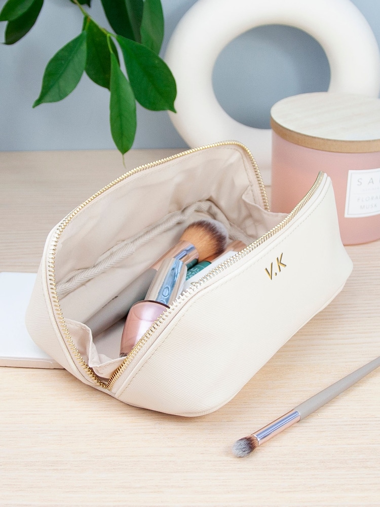 Treat Republic Personalised Aspen White Makeup Case - Image 2 of 3