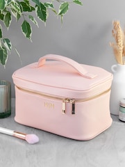 Pink Monogrammed Leatherette Vanity Case by Treat Republic - Image 2 of 5