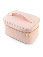 Pink Monogrammed Leatherette Vanity Case by Treat Republic - Image 5 of 5