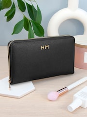 Treat Republic Personalised Aspen Travel Jewellery Black Wallet - Image 1 of 4