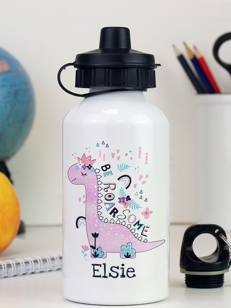 Personalised Dinosaur Drinks Bottle by PMC - Image 1 of 3