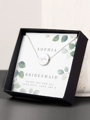 PMC Silver Personalised Wedding Party Necklace and Box - Image 3 of 3