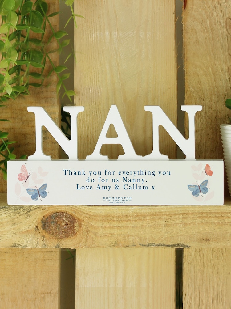Personalised Wooden Nan Ornament by PMC - Image 2 of 3