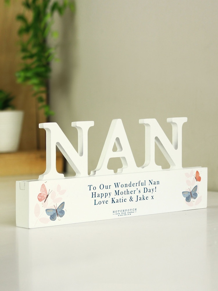 Personalised Wooden Nan Ornament by PMC - Image 3 of 3