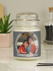 PMC Natural Personalised Better Together Photo Upload Candle Jar - Image 1 of 3