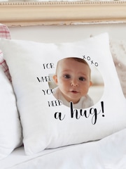 Personalised Hug Photo Upload 100% Cotton Cushion by PMC - Image 3 of 4